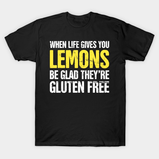 Funny Gluten Free Celiac Disease T-Shirt by MeatMan